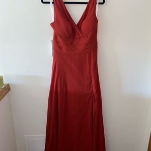 Azazie Bridesmaids Dress Rust Color